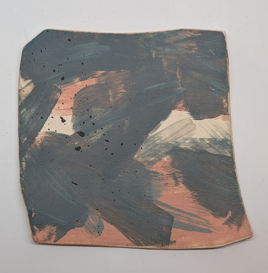Handcrafted Stoneware Tiles - Set of 2 | Vermont Fine Art Collection #339