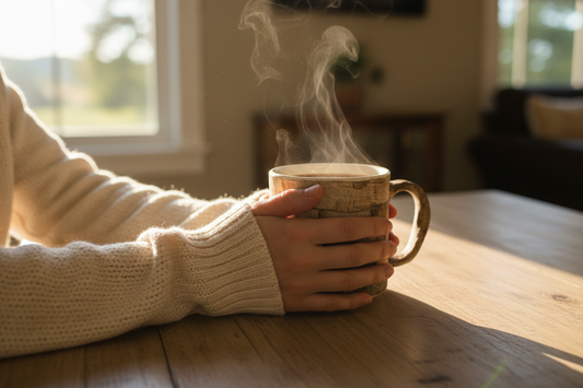 Coffee Mug Morning Scene
