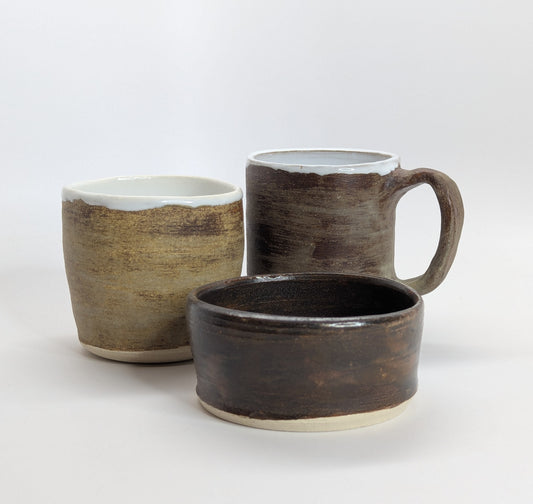 Heritage Collection Mug and Bowl Set - Handmade Stoneware Gift Set