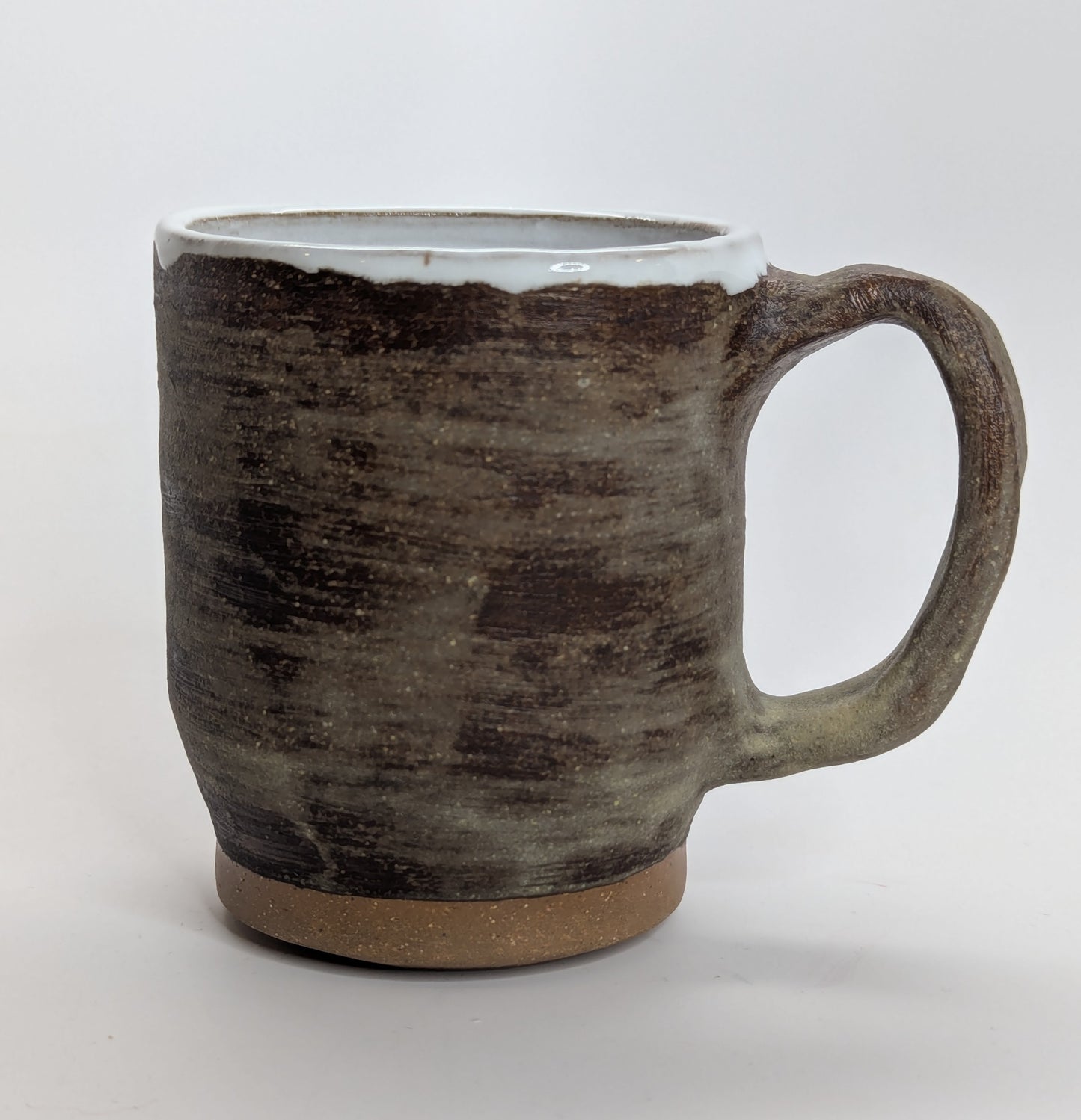 Handmade Stoneware Coffee Mug w/ Handle - 14oz Ceramic Mug Hand Thrown in Vermont