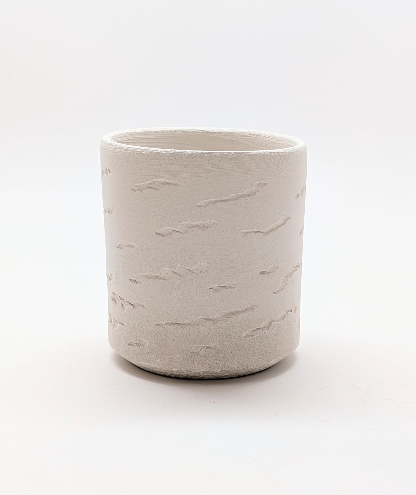 Handmade Stoneware Coffee Mug - 14oz Ridgeline White Mug Hand Thrown in Vermont