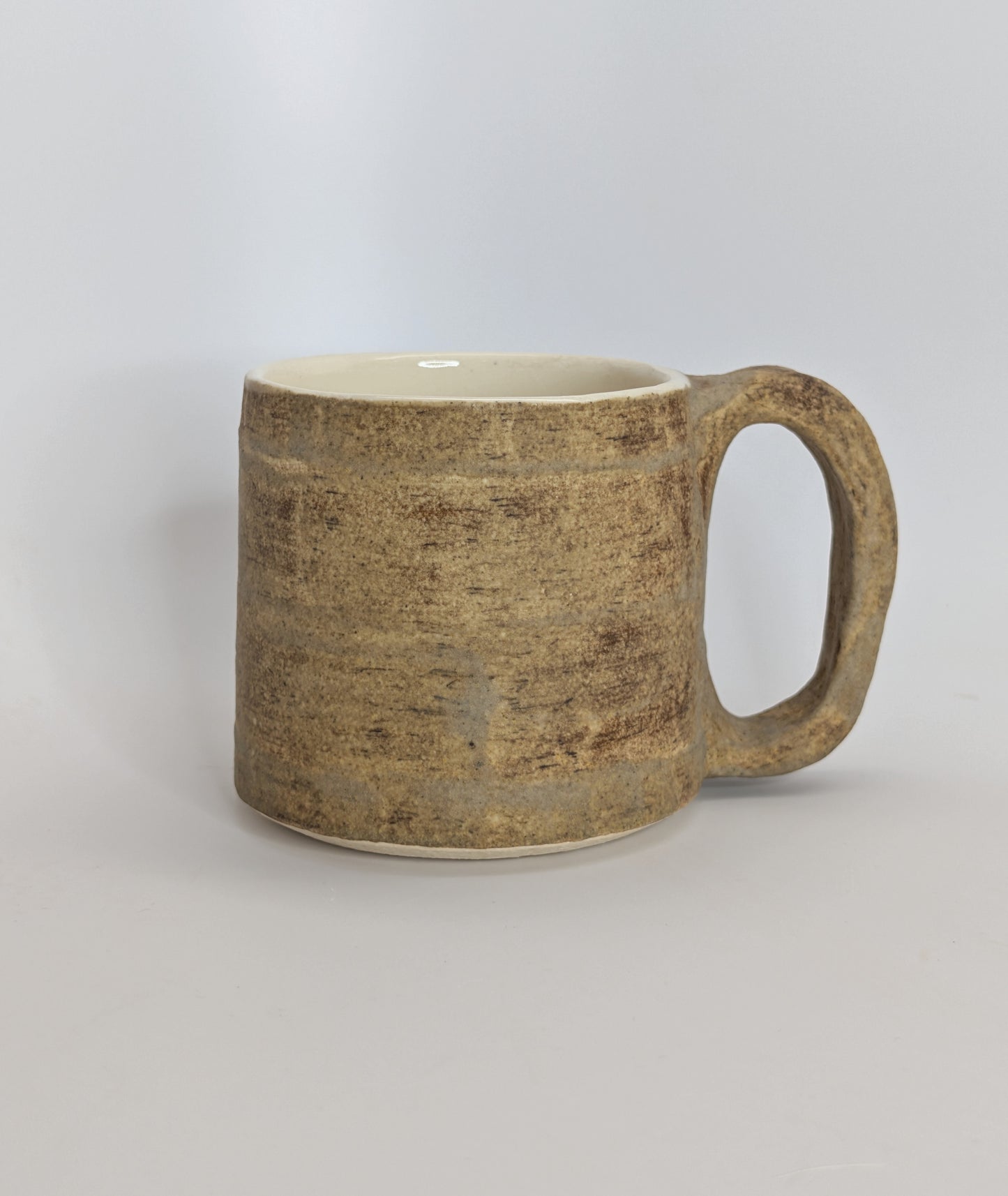 Handmade Stoneware Coffee Mug - 14oz Ceramic Mug Hand Thrown in Vermont