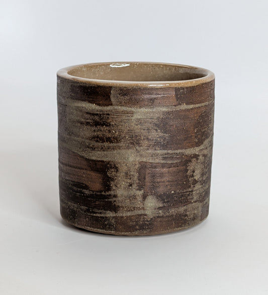 Handmade Stoneware Coffee Mug - 14oz Frosted Umber Mug Hand Thrown in Vermont