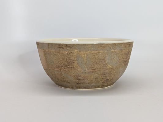 Handmade Stoneware All Day Bowl - Golden Birch Bowl Hand Thrown in Vermont