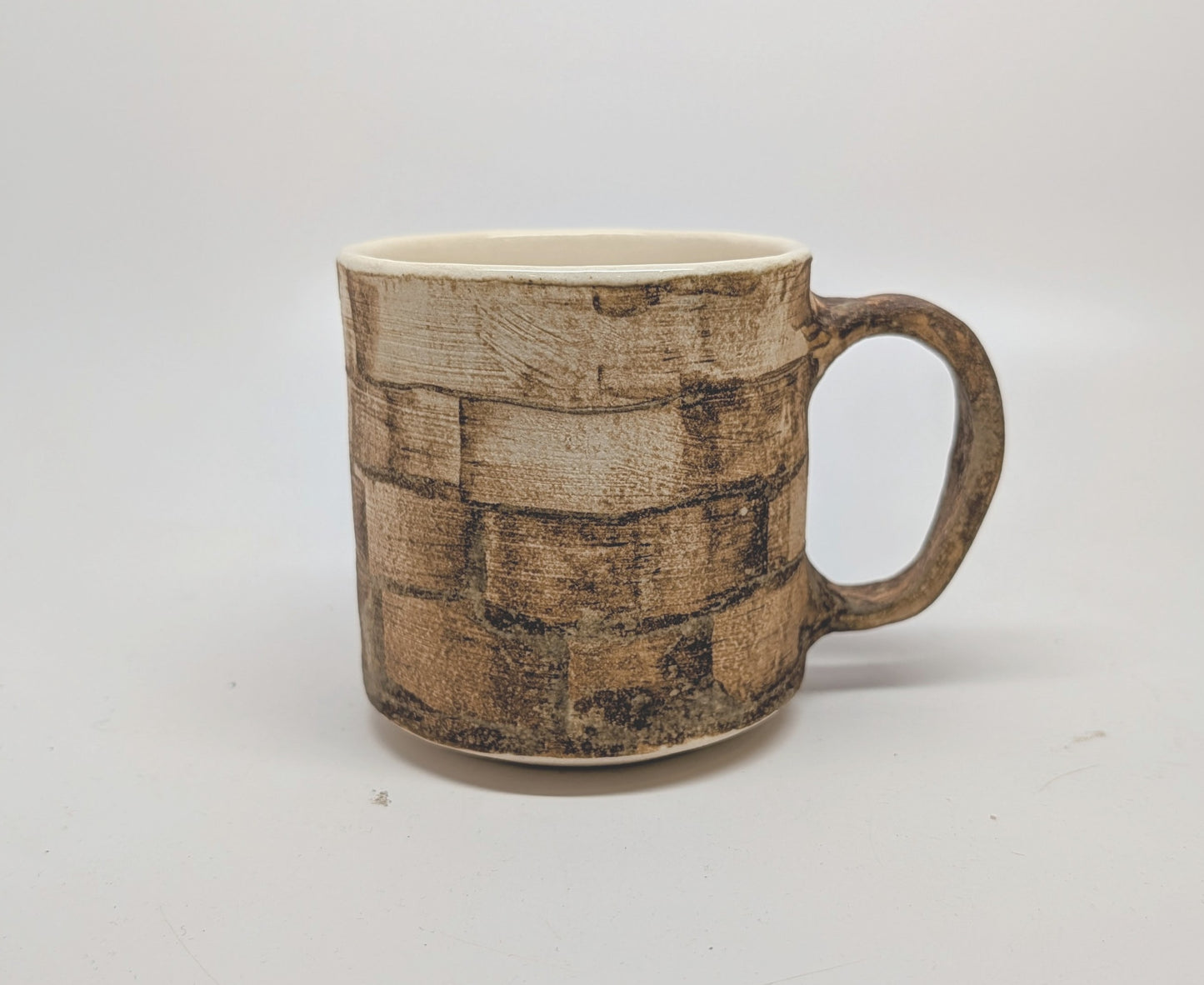 Handmade Stoneware Coffee Mug - 12oz Rustic Ceramic Hand Thrown in Vermont