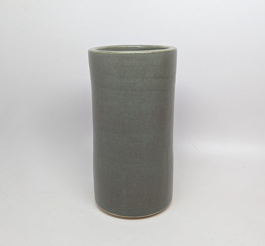 Handcrafted Stoneware Vase - Satin Sage Color Field