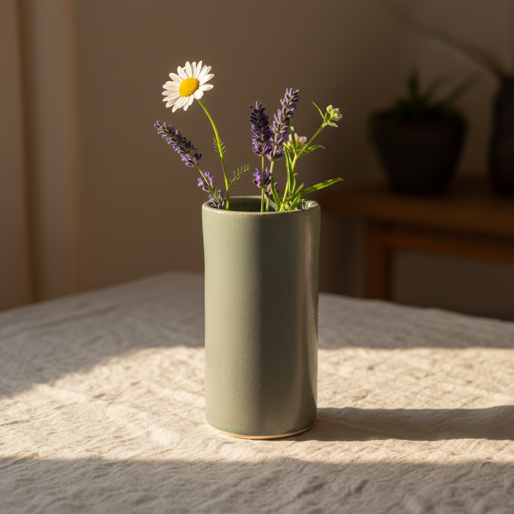 Close-up with fresh flowers