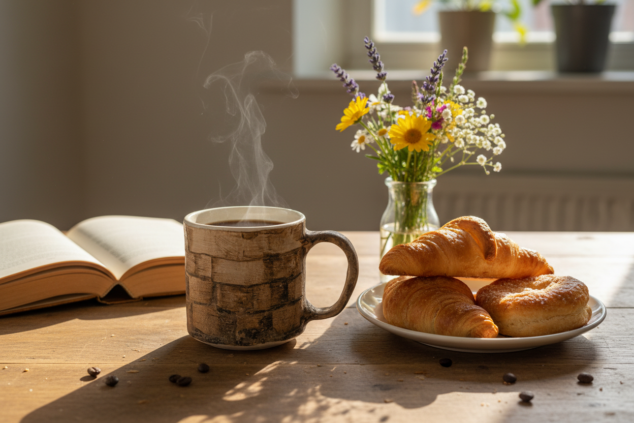 Coffee Mug Breakfast Table