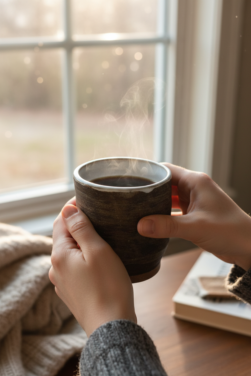 Hands holding your mug