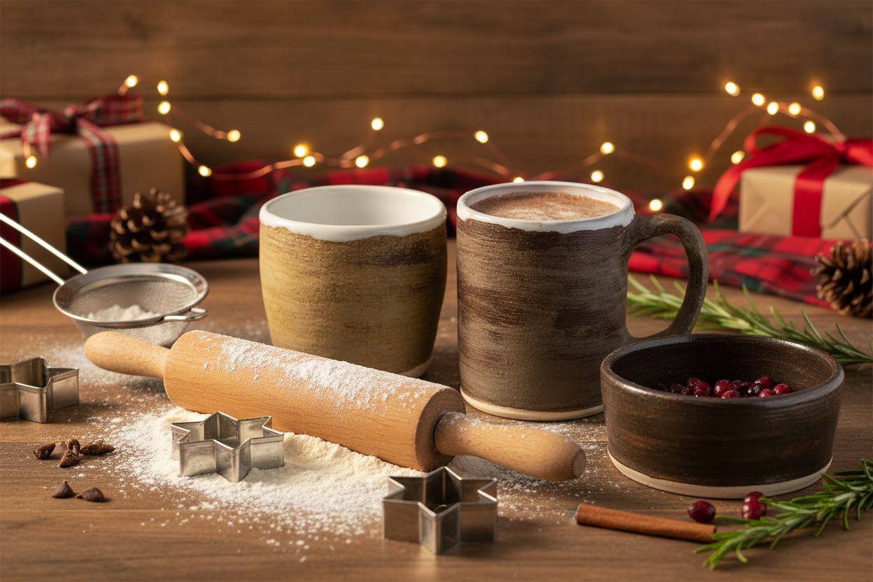 Holiday baking scene