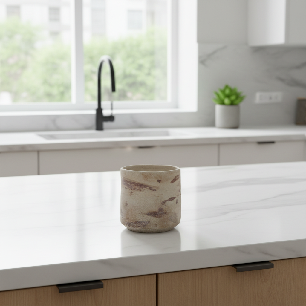 Marble kitchen counter